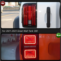 Feux arrière à LED étoilés, neufs et améliorés, en ABS noir, adaptés aux accessoires GWM Tank 300
