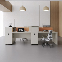 Bureau de personnel Shengli BGZ-48, mobilier de bureau moderne rectangulaire en bois modulaire