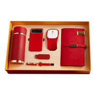 Goodies Gagnants Luxueux Cadeaux d'Entreprise Promotionnels VIP Coffret Cadeau Noël avec Logo d'Affaires Boîte en Métal et Cuir pour Pâques et Autres Occasions