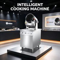 Machine de cuisson automatique électrique à tambour rotatif 5KW, robot de cuisine intelligent, OEM ODM pour cuisine centrale et buffet