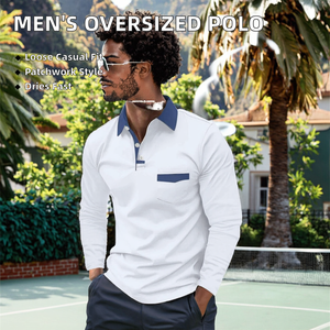 Camiseta de Tenis de Manga Larga para Hombre, de Alta Calidad, Talla Grande, Personalizada, Transpirable, de Secado Rápido, con Bolsillo de Tela No Tejida - Product Image 2