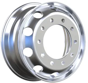 lighter quality forged aluminum alloy wheels machine finished/polished truck wheels polished wheel