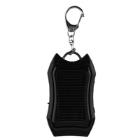 Popular Mini llavero Fuente de alimentación móvil Linterna LED Carga DE EMERGENCIA USB Cargador de llavero solar