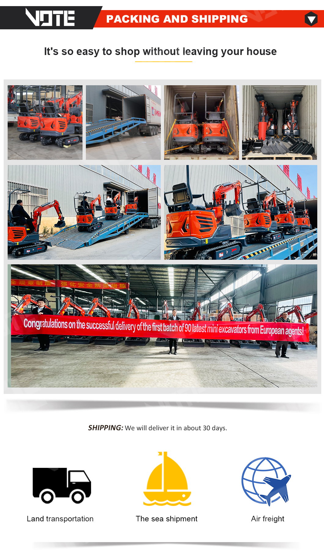 Rated Power 1.2 Ton Excavator Small Bare Weight Mini Excavator 1 Ton Working Good Traction China Produced