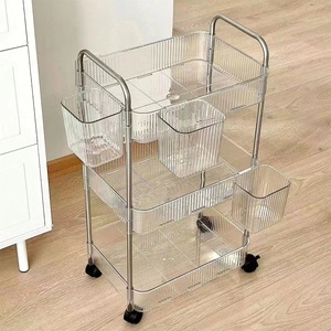 Étagère de rangement mobile de luxe léger pour la maison, étagère de rangement multi-niveaux, supports et étagères de rangement pour articles de location et collations - Product Image 2