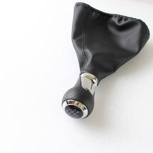 Pomo de palanca de cambios de 5/6 velocidades de cuero PU para Volkswagen Golf - Product Image 4