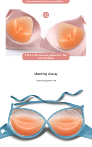 Petali per il seno in silicone triangolari invisibili con effetto push-up, per il sollevamento del seno, stile reggiseno <span class=keywords><strong>da</strong></span> donna, per costumi <span class=keywords><strong>da</strong></span> bagno, con garanzia di qualità - Product Image 6