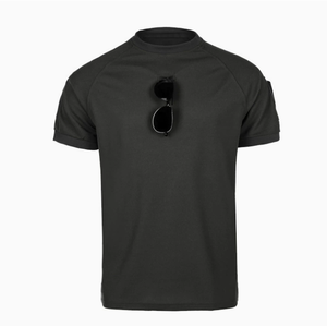 T-shirt tactique d'été pour homme DF 155 bleu marine à manches courtes avec crochet pour lunettes et bande auto-agrippante sur le bras - Product Image 2