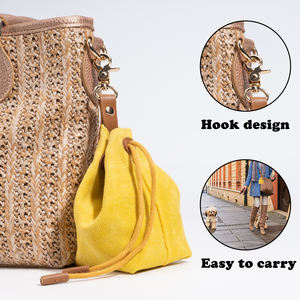 HanYang OEM Custom Portable Pet Snack Bag Outdoor <span class=keywords><strong>Dog</strong></span> Food Pouch Canvas <span class=keywords><strong>Dog</strong></span> Food Storage Bag coulisse <span class=keywords><strong>Dog</strong></span> Treat Training Bag - Product Image 3