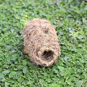 อุโมงค์สัตว์เลี้ยงทอมือจากฟาง ขนาด 20x10 ซม. เป็นมิตรกับสิ่งแวดล้อม สำหรับแฮมสเตอร์ออกกำลังกาย เล่น และเป็นที่หลบซ่อน - Product Image 3