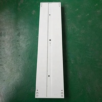 Plafonnier LED Moderne en Aluminium OEM T5/T8 1,2 m 1x4 pi 110V-220V 2x18W 2x36W Luminaire de Surface à Grille 30x120 cm