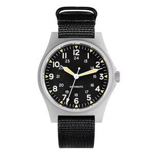 <span class=keywords><strong>Montre</strong></span> de plongée automatique mécanique pour <span class=keywords><strong>homme</strong></span> avec boîtier en acier inoxydable, bracelets en nylon, logo personnalisé, haute qualité, réserve de marche - Product Image 1