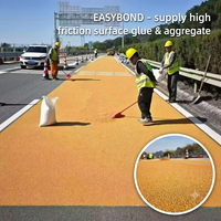 Colle en résine polyuréthane antidérapante certifiée ISO pour la liaison des agrégats de revêtement routier à haute friction sur autoroute, durée de vie de 20 ans