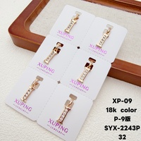 Pendentif Lettre Initiale Xuping Jewelry en Gros, Breloque Alphabet Plaqué Or avec Zircon Cubique pour Fabrication de Colliers Femme