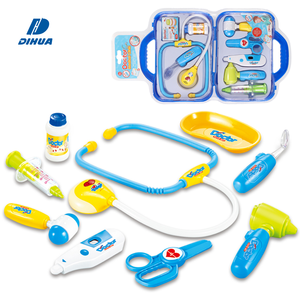 Kit médico de plástico realista para niños, <span class=keywords><strong>juego</strong></span> de médicos para <span class=keywords><strong>juego</strong></span> de rol, juguete de aprendizaje interactivo para padres e hijos, 9 Uds. - Product Image 1