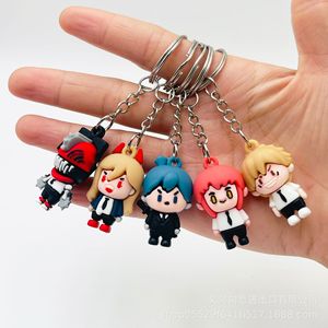 Porte-clés miniature créatif de Chainsaw Man, <span class=keywords><strong>figurine</strong></span> d'anime <span class=keywords><strong>Denji</strong></span> Pochita, breloque pour sac d'étudiant - Product Image 2