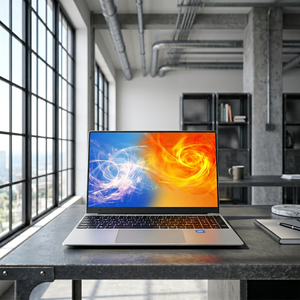 Laptop Sottile da 15.6 Pollici, Intel N4000, 8GB RAM, 128GB SSD, <span class=keywords><strong>Bluetooth</strong></span>, Tastiera Inglese, Notebook Economico Disponibile - Product Image 2