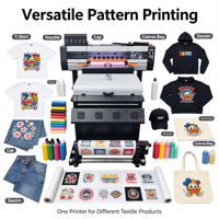 Imprimante DTF 60 cm avec carte mère Hoson stable, vitesse d'impression rapide, machine de transfert thermique pour t-shirts, pour l'impression personnalisée quotidienne de vêtements