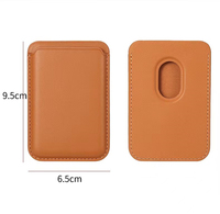 Accessoires de base d'étui de téléphone portable de luxe de mode personnalisée pour support magnétique portefeuille porte-cartes de téléphone en cuir pour l'arrière du téléphone