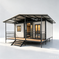 Magnifique maison conteneur extensible à double aile, respirante et au design moderne, avec garantie d'un an pour les familles