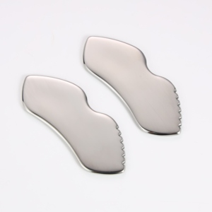Engranaje <span class=keywords><strong>en</strong></span> forma de labio de acero inoxidable 304, placa Gua Sha, tablero de Guasha para el cuidado de la piel, herramienta de raspado para masaje corporal Facial para belleza - Product Image 4