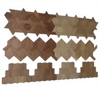 Parquet rustique en noyer noir sur mesure, design gratuit, pour salon, finition lisse