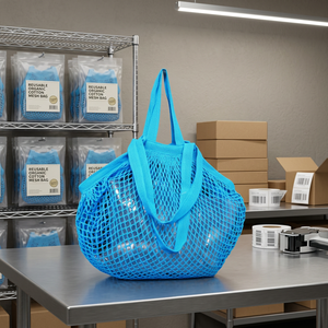 Custom Mesh Packaging Pouches Wholesale Printed <b>Net</b> <b>Bags</b> for Retail Product Presentation - Product Image 1