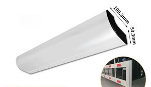 Protection latérale de semi-<span class=keywords><strong>remorque</strong></span> conforme DOT EC, embout incurvé en alliage d'aluminium, bouchon en maille épaissi anti-corrosion - Product Image 5