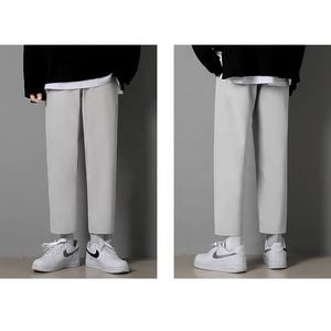 <span class=keywords><strong>Pantaloni</strong></span> da <span class=keywords><strong>uomo</strong></span> personalizzabili per Business tailleur 100% poliestere tinta unita alla moda opzioni taglie forti a prezzi accessibili - Product Image 4