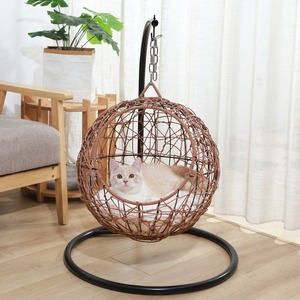 Cat Nook Woven Four Seasons Universal Cat Litter Box <b>Swing</b> Chair Summer <b>Hammock</b> Semi-Enclosed Pet Nest Cat Cage Villa Dog Nest - Product Image 4