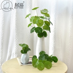Chất Lượng Cao Giả Lụa Nhà Máy Lá Sen Nhân Tạo Bonsai Tán Lá Cho Trang Trí Sân Vườn - Product Image 4