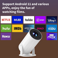 Venta al por mayor HY300 Pro Proyector Home Theater Proyectores de videojuegos al aire libre Smart Android WIFI 4K Full Hd Mini proyector portátil