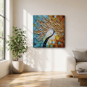 Peinture à l'huile sur toile personnalisée, style impressionniste, amande <span class=keywords><strong>en</strong></span> <span class=keywords><strong>fleurs</strong></span>, texture 3D abstraite, <span class=keywords><strong>fleurs</strong></span>, pour décoration intérieure - Product Image 5