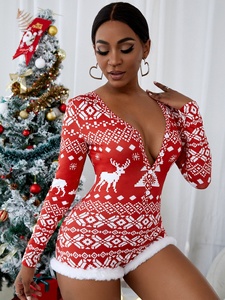 Tutina da notte da <span class=keywords><strong>donna</strong></span> <span class=keywords><strong>con</strong></span> stampa personalizzata e rifinitura sfocata <span class=keywords><strong>con</strong></span> <span class=keywords><strong>bottoni</strong></span> frontali natalizi <span class=keywords><strong>pigiama</strong></span> personalizzato da <span class=keywords><strong>donna</strong></span> - Product Image 2