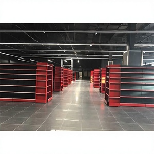 Scaffali usati del negozio dello scaffale di esposizione del supermercato dello scaffale del negozio del metallo di dimensione su misura da vendere - Product Image 1