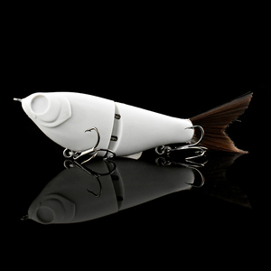 Señuelos de pesca sin pintar del fabricante de señuelos, cuerpo en blanco, articulación única, señuelos deslizantes tipo swimbait, señuelos deslizantes en blanco - Product Image 2