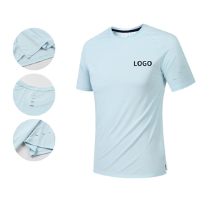 New Design High Elastic Jogging <b>Shirts</b> for <b>Men</b> Printable Breathable Sports <b>Compression</b> <b>Shirts</b> <b>Men</b> Gym O-neck Short Sleeve T-tops - Product Image 4