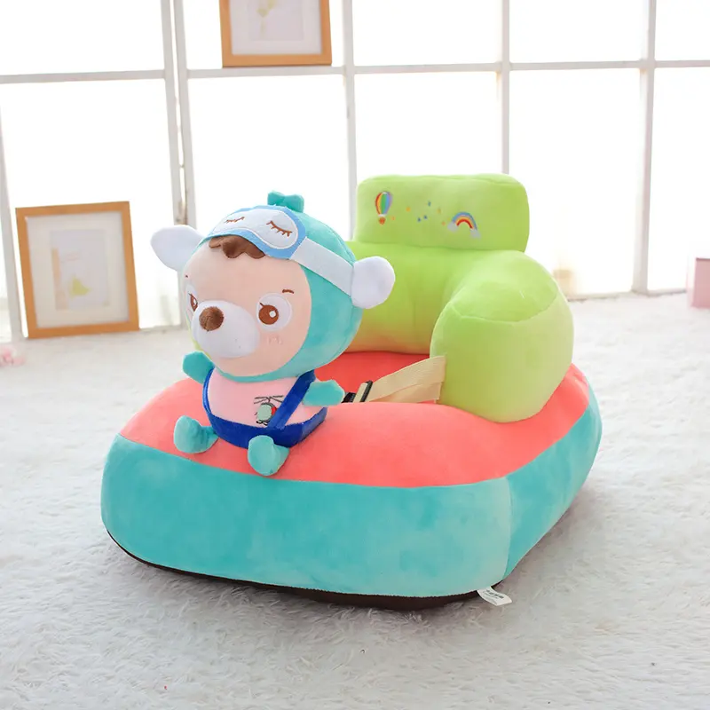 Sofa Seat Children Cartoon Learn To Sit On Children's Sofa Anti-fall Soft Baby Chair Safety Seat Maternal Baby Chairs Only Cover