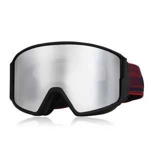 Nieuwe Custom Elastische Band Pc Lens Anti-Fog Snowboard Skiën Goggle
