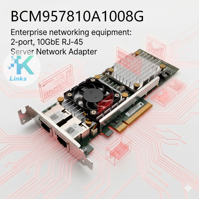 BCM957810A1008G Broadcom Dual-Port 10GbE RJ-45 Ethernet Adapter PCIe 2.0x8 Network Interface Card for Server-Stock