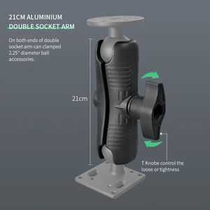 Universal รถบรรทุก GPS Dash Mount PC คอมพิวเตอร์ผู้ถือแผ่นกลม 2.25 ''ฐานบอลสกรูบอลสําหรับแท็บเล็ตสําหรับ RAM - Product Image 5