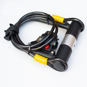 <span class=keywords><strong>Antivol</strong></span> en <span class=keywords><strong>U</strong></span> robuste pour vélo <span class=keywords><strong>avec</strong></span> câble en acier et support de fixation pour vélos de route, VTT, électriques et pliants - Product Image 2