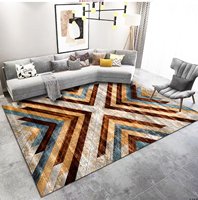 Tapis sur mesure de grande taille, écologique, antidérapant, style moderne, fabriqué à la machine pour salon et chambre à coucher