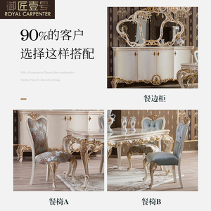 <span class=keywords><strong>Tavolo</strong></span> <span class=keywords><strong>da</strong></span> Pranzo Lungo in Legno Massello Intagliato Stile Europeo di Lusso per <span class=keywords><strong>6</strong></span> Persone, per Ristorante Francese o Uso Domestico - Product Image 4