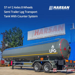 Semi-remorque de transport de GPL modèle 2026, capacité 57m³, 27 tonnes, certifiée ASME AD2000, camion-citerne de livraison de gaz de pétrole liquéfié - Product Image 2