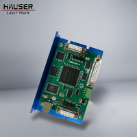 Mesin Penanda Laser Serat Baru HAUSER, Presisi Tinggi, CNC, Pengukiran, Pemotongan, Pendingin Udara, Portabel, Plat Nama Logam, Biru, Split