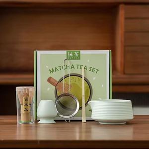 Ensemble d'accessoires pour matcha japonais personnalisé, fouet à matcha rose, bol à matcha en céramique, support pour fouet en céramique, ensemble de cérémonie fait main, kit de 5 pièces - Product Image 2