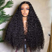 Wig Rambut Manusia Keriting Burma 100% Asli Tanpa Lem, Wig Lace Front untuk Wanita Kulit Hitam, Sudah Di-pre Plucked, 13x4 13x6 HD Lace Frontal Wig