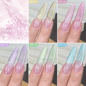 Vernis à ongles gel effet œil de chat bulle d'eau estival 2026, nouvelle tendance, perles de verre scintillantes, vente en gros pour salons de manucure, logo personnalisé - Product Image 4