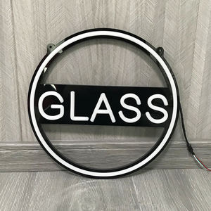 Custom appeso muro Art segno led decorazione <span class=keywords><strong>arcobaleno</strong></span> inseguimento circolare di colore insegne al neon per il negozio - Product Image 3